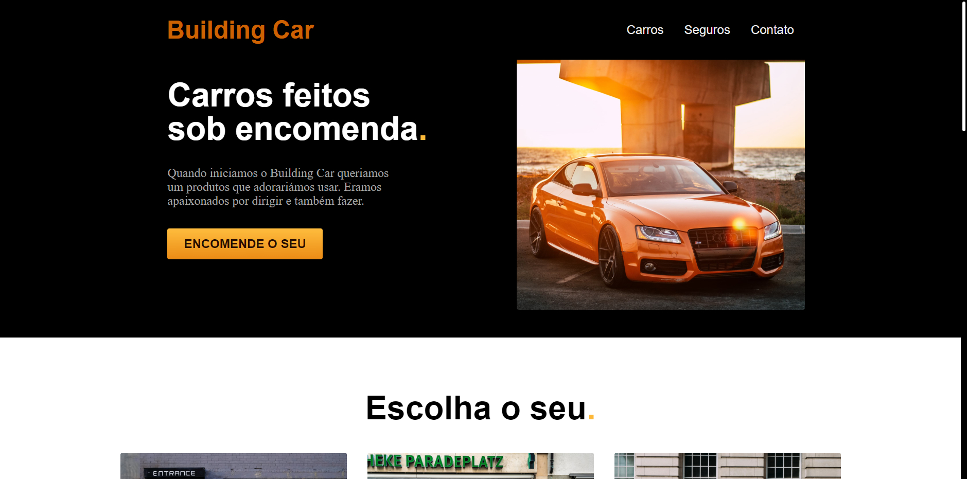 Project Building Car